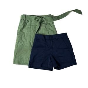 J Crew & J Crew Factory Green & Blue Skirt & Shorts Lot Size 0